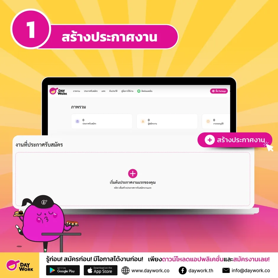 สร้างประกาศงานใหม่